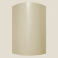 Kályhacsempe - Íves beforduló hosszú sima sarok - 111/111 × 275 × 50 mm